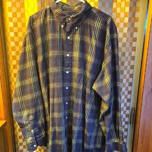 Ralph Lauren Purple, Yellow and Red Casual Button Down Shirt Size XL